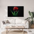 TABLEAU SUR TOILE – ÉLÉGANCE DES TULIPES ROUGES - TABLEAUX - 🔥 VENTE TOTALE