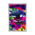 POSTER MENSCHLICHES AUGE IM POP-ART-STIL - ABSTRAKT UND GEMUSTERT - POSTER