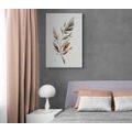 CANVAS PRINT MINIMALIST LEAF IN MOTION - PICTURES OF TREES AND LEAVES - PICTURES