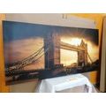 CANVAS PRINT SUNSET OVER TOWER BRIDGE - PICTURES OF CITIES - PICTURES