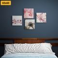 CANVAS PRINT SET DELICACY OF FLOWERS - SET OF PICTURES - PICTURES