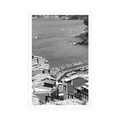 POSTER BEAUTIFUL COAST OF ITALY IN BLACK AND WHITE - BLACK AND WHITE - POSTERS