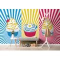 SELF ADHESIVE WALLPAPER POP ART CUPCAKES - SELF-ADHESIVE WALLPAPERS - WALLPAPERS