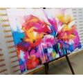 CANVAS PRINT ABSTRACT COLORFUL FLOWERS - ABSTRACT PICTURES - PICTURES