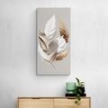 CANVAS PRINT COPPER LEAVES WITH A TOUCH OF MINIMALISM - PICTURES - 🔥 TOTAL SALE 🔥