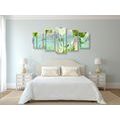 5-PIECE CANVAS PRINT ABSTRACT PARADISE - ABSTRACT PICTURES - PICTURES