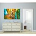 CANVAS PRINT POSEIDON BENEATH THE SEA SURFACE - ABSTRACT PICTURES - PICTURES