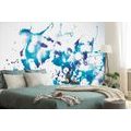 SELF ADHESIVE WALLPAPER BLUE WATERCOLOR IN AN ABSTRACT DESIGN - SELF-ADHESIVE WALLPAPERS - WALLPAPERS