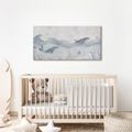 TABLEAU SUR TOILE – MONDE SOUS-MARIN AVEC DES BALEINES - TABLEAUX DE BALEINE - TABLEAUX