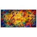 WANDBILD BUNTE MUSIKALISCHE ABSTRAKTION - MUSIKBILDER - BILDER