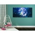 CANVAS PRINT PLANET EARTH - PICTURES OF SPACE AND STARS - PICTURES