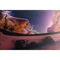 CANVAS PRINT MYSTERIOUS PROFILE OF A COSMONAUT - PICTURES OF ASTRONAUT - PICTURES