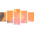 5-PIECE CANVAS PRINT FINE LEAF ABSTRACTION - ABSTRACT PICTURES{% if product.category.pathNames[0] != product.category.name %} - PICTURES{% endif %}