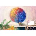 SELF ADHESIVE WALLPAPER COLORFUL WATERCOLOR TREE - SELF-ADHESIVE WALLPAPERS - WALLPAPERS