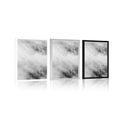 FRAMED POSTER BLACK AND WHITE MISTY FOREST - BLACK AND WHITE - POSTERS