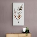 CANVAS PRINT LEAF IN MOTION WITH A TOUCH OF MINIMALISM - PICTURES OF TREES AND LEAVES - PICTURES