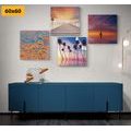 CANVAS PRINT SET SEASCAPE IN BEAUTIFUL COLORS - SET OF PICTURES - PICTURES