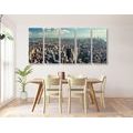 5-PIECE CANVAS PRINT VIEW OF THE CHARMING CENTER OF NEW YORK CITY - PICTURES OF CITIES - PICTURES