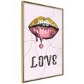 PLAKÁT RTY - LIP GLOSS AND LOVE - LOVE - PLAKÁTY