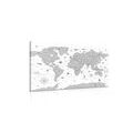 CANVAS PRINT BLACK AND WHITE MAP - PICTURES OF MAPS - PICTURES