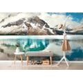 SELF ADHESIVE WALL MURAL LAKE NEAR A MAGNIFICENT MOUNTAIN - SELF-ADHESIVE WALLPAPERS - WALLPAPERS