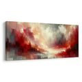 OBRAZ PLAMENY V RUDÉ MLZE - OBRAZY ABSTRAKTNÍ TVARY - OBRAZY