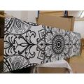 CANVAS PRINT BLACK AND WHITE ORNAMENT - BLACK AND WHITE PICTURES - PICTURES