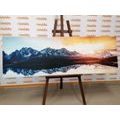 CANVAS PRINT WONDERFUL SUNSET IN THE MOUNTAINS - PICTURES OF NATURE AND LANDSCAPE - PICTURES