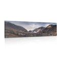 CANVAS PRINT MAJESTIC MOUNTAINS WITH A LAKE - PICTURES OF NATURE AND LANDSCAPE - PICTURES