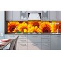 SELF ADHESIVE PHOTO WALLPAPER FOR KITCHEN SUNFLOWERS - WALLPAPERS