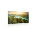 CANVAS PRINT RIVER IN THE MIDDLE OF A GREEN FOREST - PICTURES OF NATURE AND LANDSCAPE{% if product.category.pathNames[0] != product.category.name %} - PICTURES{% endif %}