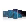 5-PIECE CANVAS PRINT FIBER OPTICS - STILL LIFE PICTURES - PICTURES