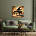 OBRAZ KONCERTNÍ KLAVÍR V TEPLE - OBRAZY IMITACE OLEJOMALBY - OBRAZY