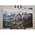 CANVAS PRINT BEAUTIFUL MOUNTAIN PANORAMA - PICTURES OF NATURE AND LANDSCAPE - PICTURES