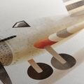 TABLOU AVION RETRO ÎN MIȘCARE - TABLOURI PENTRU COPII MIJLOACE DE TRANSPORT - TABLOURI
