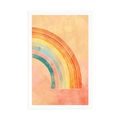 POSTER MINIMALISTISCHER REGENBOGEN PEACH FUZZ - ABSTRAKTE FORMEN - POSTER