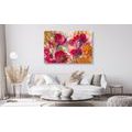 CANVAS PRINT PAINTED FLORAL STILL LIFE - PICTURES FLOWERS - PICTURES