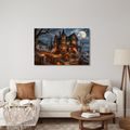 WANDBILD SPUKHAUS IM MONDSCHEIN - HALLOWEEN- UND HORROR-BILDER - BILDER
