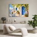 WANDBILD MEDITERRANE GASSE MIT ZITRONENBAUM - BILDER MEER UND STRAND - BILDER