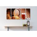 5-PIECE CANVAS PRINT BEER KEG - PICTURES OF FOOD AND DRINKS{% if product.category.pathNames[0] != product.category.name %} - PICTURES{% endif %}