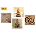 BILDER-SET FENG SHUI IN BEIGE - BILDERSETS - BILDER