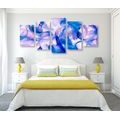 5-PIECE CANVAS PRINT BEAUTIFUL FEATHERS - STILL LIFE PICTURES{% if product.category.pathNames[0] != product.category.name %} - PICTURES{% endif %}