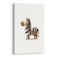 OBRAZ ROZTOMILÁ PRUHOVANÁ ZEBRA - DĚTSKÉ OBRAZY ZVÍŘÁTKA - OBRAZY