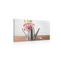 CANVAS PRINT BOUQUET OF FLOWERS IN A WATERING-CAN - STILL LIFE PICTURES{% if product.category.pathNames[0] != product.category.name %} - PICTURES{% endif %}