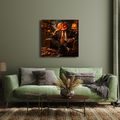 QUADRO SU TELA – ELEGANTE DI HALLOWEEN CON SIGARO - QUADRI HALLOWEEN E HORROR - STAMPE E QUADRI