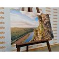 CANVAS PRINT VIEW OF THE RIVER AND FOREST - PICTURES OF NATURE AND LANDSCAPE - PICTURES