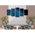 5-PIECE CANVAS PRINT FIBER OPTICS - STILL LIFE PICTURES - PICTURES