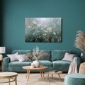WANDBILD ZARTE BLÜTEN IM NEBEL - BILDER BLUMEN - BILDER