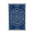 POSTER BLUE MANDALA WITH AN ABSTRACT PATTERN - FENG SHUI - POSTERS