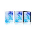 POSTER BLUE-PURPLE ABSTRACT ART - ABSTRACT AND PATTERNED - POSTERS